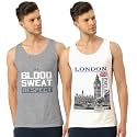 Men Vest Versatile Pure Cotton Sleeveless Regular Fit Trendy Printed Sando Baniyan Ganji for Men and Boys Suitable for Gym Workouts Vacations and Beaches Casual Sports