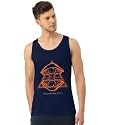 Men Vest Versatile Pure Cotton Sleeveless Regular Fit Trendy Printed Sando Baniyan Ganji for Men and Boys Suitable for Gym Workouts Vacations and Beaches Casual Sports