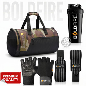 BoldFire Military Camouflage Gym Bag Combo with