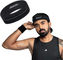 BOLDFIT Gym Men and Women - Sports Headband for Workout & Running Head Band (Black)