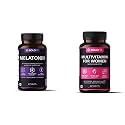 Boldfit Melatonin 5mg Sleeping Aid Pills with Tagara 125mg Sleep Supplement (60 Veg Tablets) &amp; Multivitamin For Women With Probiotics Supplement With 42 Vital Ingredients - 60 Vegetarian Tablets
