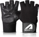 BOLDFIT Titan Geniune Leather Hand Gym Glove