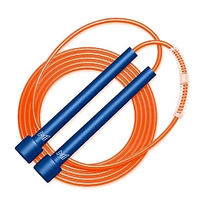 boldfit x mumbai indians mi skipping rope for men and women jumping rope with adjustable height speed skipping rope for kids women girls rassi jumping men for exercise gym jump rope - blueorange