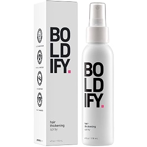 boldify hair thickening spray  stylist recommended volumizing hair product  hair volumizer  texture spray for hair  hair spray for womenmen  hair thickening products unisex - 4 ounces