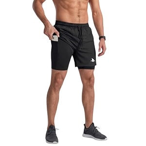 BOLDSHARK Mens 2 in 1 Active Dual