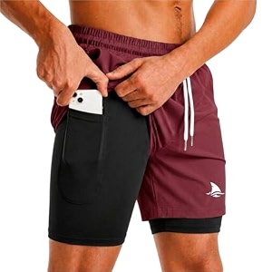 BOLDSHARK Mens 2 in 1 Active Dual