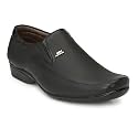 Boldstar Synthetic Leather Black Formal Shoes Slip