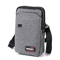 BOLDSTUF Mobile Sling Bag Crossbody Shoulder bag for Men &amp; Women | Small Cross-Body Side bag purse for Mobile, Cell Phone, Cash &amp; Card, Holster for Travel, Oxford Fabric