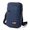 BOLDSTUF Mobile Sling Bag Crossbody Shoulder bag for Men & Women | Small Cross-Body Side bag purse for Mobile, Cell Phone, Cash & Card, Holster for Travel, Oxford Fabric