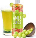 BOLDVEDA Amla Juice For Hair Growth, Skin & Weight Loss Drink Ayurvedic Gooseberry (1 L)