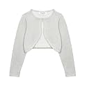 BOLEROSE Girls Long Sleeve Sparkle Cardigan Childrens Kids Bolero Shrug
