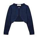 BOLEROSE Girls Long Sleeve Sparkle Cardigan Childrens Kids Bolero Shrug