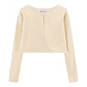 BOLEROSE Girls Velvet Long Sleeve Bolero