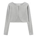 BOLEROSE Girls Velvet Long Sleeve Bolero