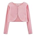 BOLEROSE Girls Velvet Long Sleeve Bolero