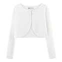 BOLEROSE Girls Velvet Long Sleeve Bolero