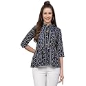 Bollyclues Women39s Crepe Bandhni Printed Peplum TopBC-to