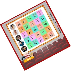 bollywood star theme tambola tickets bingo housie lotto printed on hard sheet big size tickets 72 cards