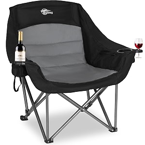 bolosy camping chairs for adults heavy duty outdoor folding chairs padded portable lawn chairs camp chairs for sports picnic beach fishing