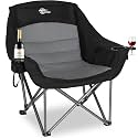 Bolosy Camping Chairs for Adults Heavy Duty Outdoor Folding Chairs Padded Portable Lawn Chairs Camp Chairs for Sports Picnic Beach Fishing