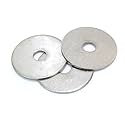 Bolt Dropper 3/8" x 1-1/2" Stainless Fender Washer, (100 Pack), 18-8 (304) Stainless Steel Flat Washer, 0.406" ID x 1.5" OD x 0.050" Thick, Plain Finish Metal Washer by Bolt Dropper