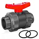 Boltigen 2" UPVC True Union Ball Valve - Full Flow Double Union, Schedule 80 PVC, 2" UPVC with 2pcs EPDM O-Rings for Irrigation, Pool, Venting Systems