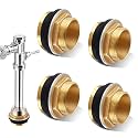 Boltigen 4 Pack 1-1/2" 100% Brass Closet Spud Replacement Fitting
