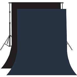 8ftx10ft black and blue backdrop background for photography for photoshoot background television video production weddings parties newborns product photographyscreen video