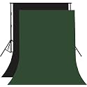 8FTX10FT Black and Dark Green Backdrop Background for Photography for Photoshoot Background, Television, Video Production, Weddings, Parties, Newborns, Product Photography,Screen Video