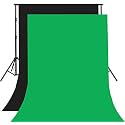 8FTX10FT Black and Green Backdrop Background for Photography for Photoshoot Background, Television, Video Production, Weddings, Parties, Newborns, Product Photography,Screen Video
