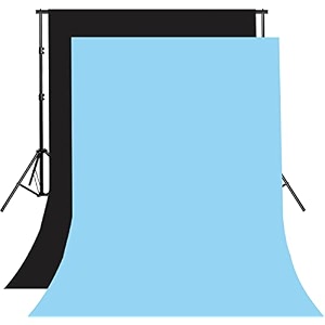 8ftx10ft black and sky blue backdrop background for photography for photoshoot background television video production weddings parties newborns product photographyscreen video