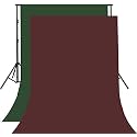 8FTX10FT Dark Green and Maroon Backdrop Background for Photography for Photoshoot Background, Television, Video Production, Weddings, Parties, Newborns, Product Photography,Screen Video