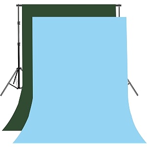 8ftx10ft dark green and sky blue backdrop background for photography for photoshoot background television video production weddings parties newborns product photographyscreen video