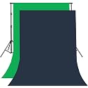 8FTX10FT Green and Navy Blue Backdrop Background for Photography for Photoshoot Background, Television, Video Production, Weddings, Parties, Newborns, Product Photography,Screen Video