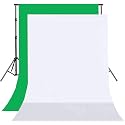 8FTX10FT Green and White Backdrop Background for Photography for Photoshoot Background, Television, Video Production, Weddings, Parties, Newborns, Product Photography,Screen Video