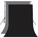 8FTX10FT Grey and Black Backdrop Background for Photography for Photoshoot Background, Television, Video Production, Weddings, Parties, Newborns, Product Photography,Screen Video
