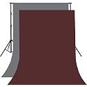 8FTX10FT Grey and Maroon Backdrop Background for Photography for Photoshoot Background, Television, Video Production, Weddings, Parties, Newborns, Product Photography,Screen Video