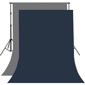8ftx10ft grey and navy blue backdrop background for photography for photoshoot background television video production weddings parties newborns product photographyscreen video
