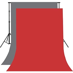 8ftx10ft grey and red backdrop background for photography for photoshoot background television video production weddings parties newborns product photographyscreen video