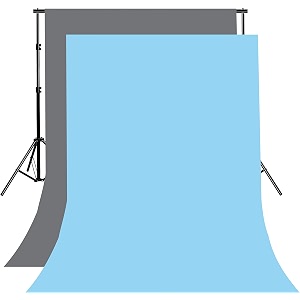 8ftx10ft grey and sky blue backdrop background for photography for photoshoot background television video production weddings parties newborns product photographyscreen video