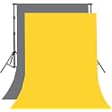 8FTX10FT Grey and Yellow Backdrop Background for Photography for Photoshoot Background, Television, Video Production, Weddings, Parties, Newborns, Product Photography,Screen Video