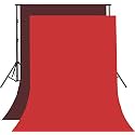 8FTX10FT Red and Maroon Backdrop Background for Photography for Photoshoot Background, Television, Video Production, Weddings, Parties, Newborns, Product Photography,Screen Video