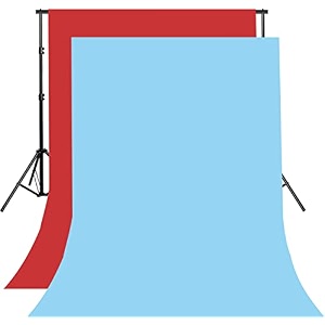 8ftx10ft red and sky blue backdrop background for photography for photoshoot background television video production weddings parties newborns product photographyscreen video