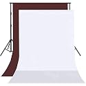 8FTX10FT White and Maroon Backdrop Background for Photography for Photoshoot Background, Television, Video Production, Weddings, Parties, Newborns, Product Photography,Screen Video