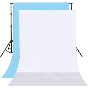 8ftx10ft white and sky blue backdrop background for photography for photoshoot background television video production weddings parties newborns product photographyscreen video