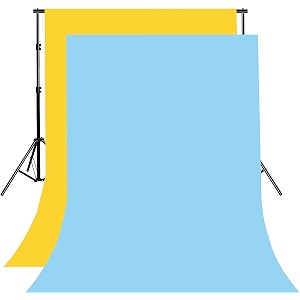 8ftx10ft yellow and sky blue backdrop background for photography for photoshoot background television video production weddings parties newborns product photographyscreen video