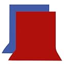 8FTX12FT Blue and Red Backdrop Background for Photography Photo Booth Backdrop for Photoshoot Background, television, video production and home decoration, weddings, parties, newborns, children, product photography,Screen Vid