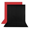 8FTX12FT Red and Black Backdrop Background for Photography Photo Booth Backdrop for Photoshoot Background, television, video production and home decoration, weddings, parties, newborns, children, product photography,Screen Vi