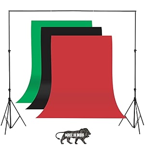 blackgreen and red screen backdrop with stand 8ft x 12ft wide green screen backdrop with 85 ft x 12 ft wide photo backdrop stand photo backdrop stand kit include carry bag