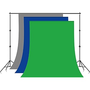 greengrey and blue screen backdrop with stand 8ft x 12ft wide green screen backdrop with 85 ft x 12 ft wide photo backdrop stand photo backdrop stand kit include carry bag